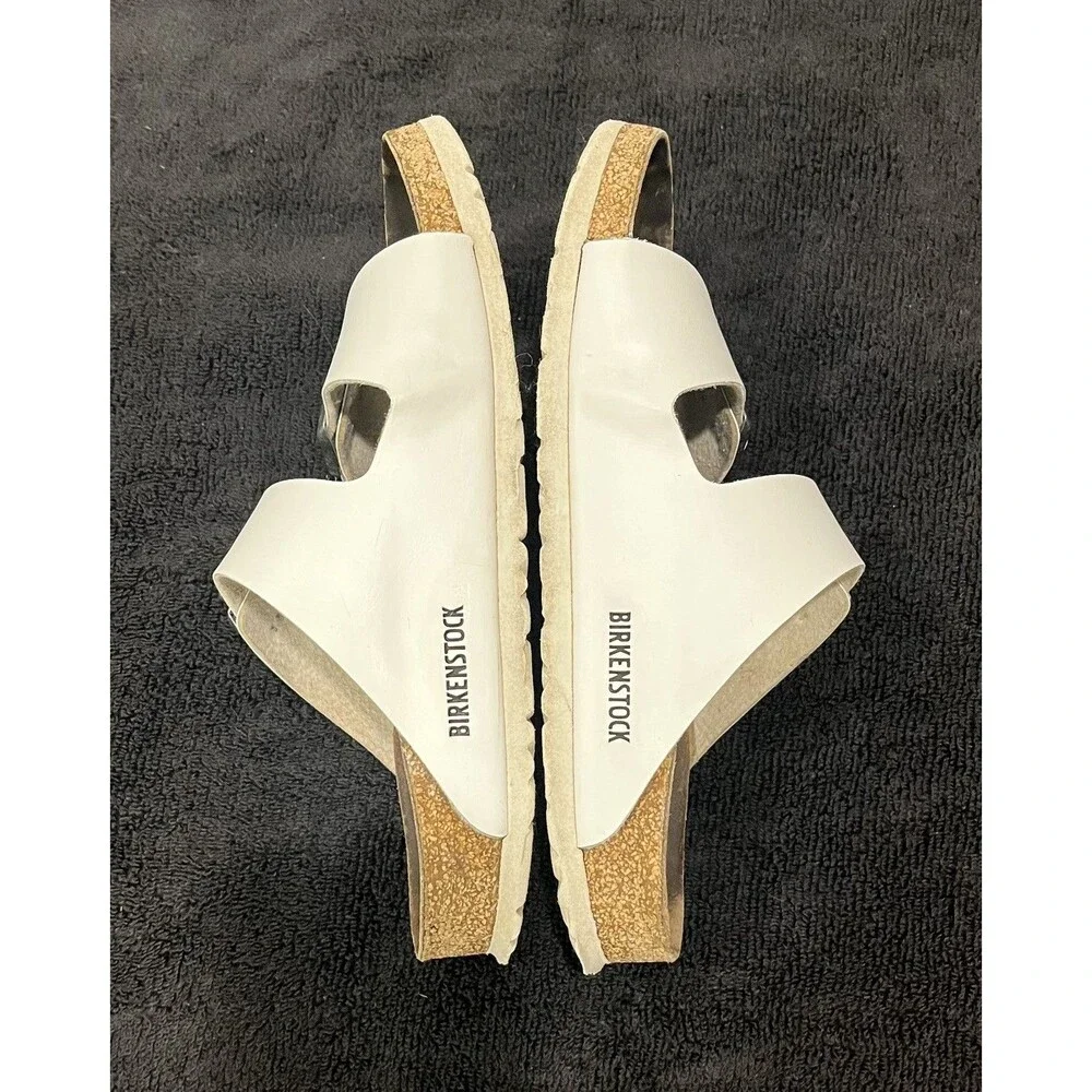 Birkenstock Arizona White Double Strap Sandals Women’s ESTIMATED Size 9 Narrow